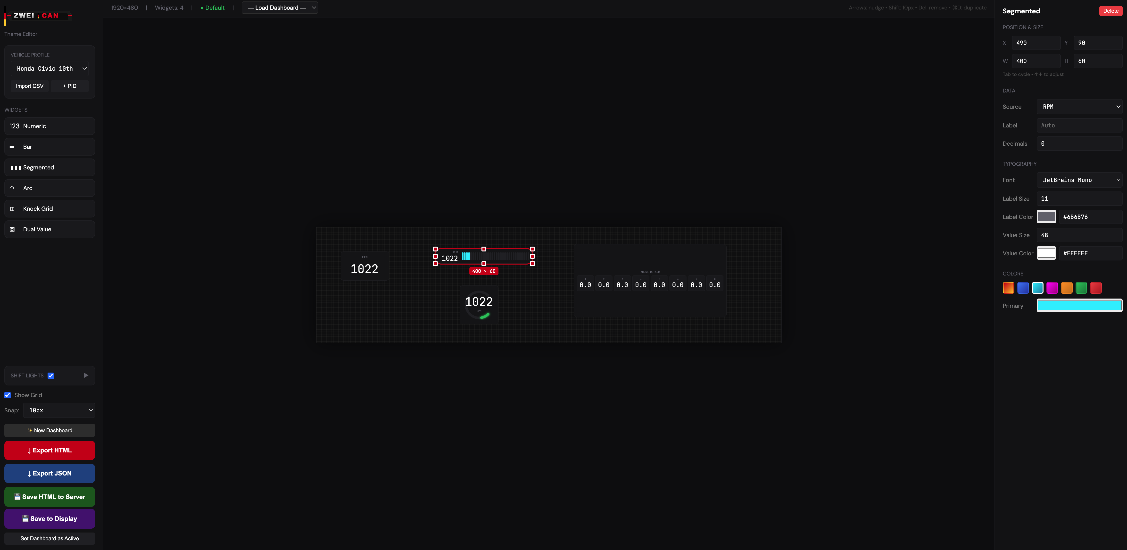 ZweiCAN Theme Editor